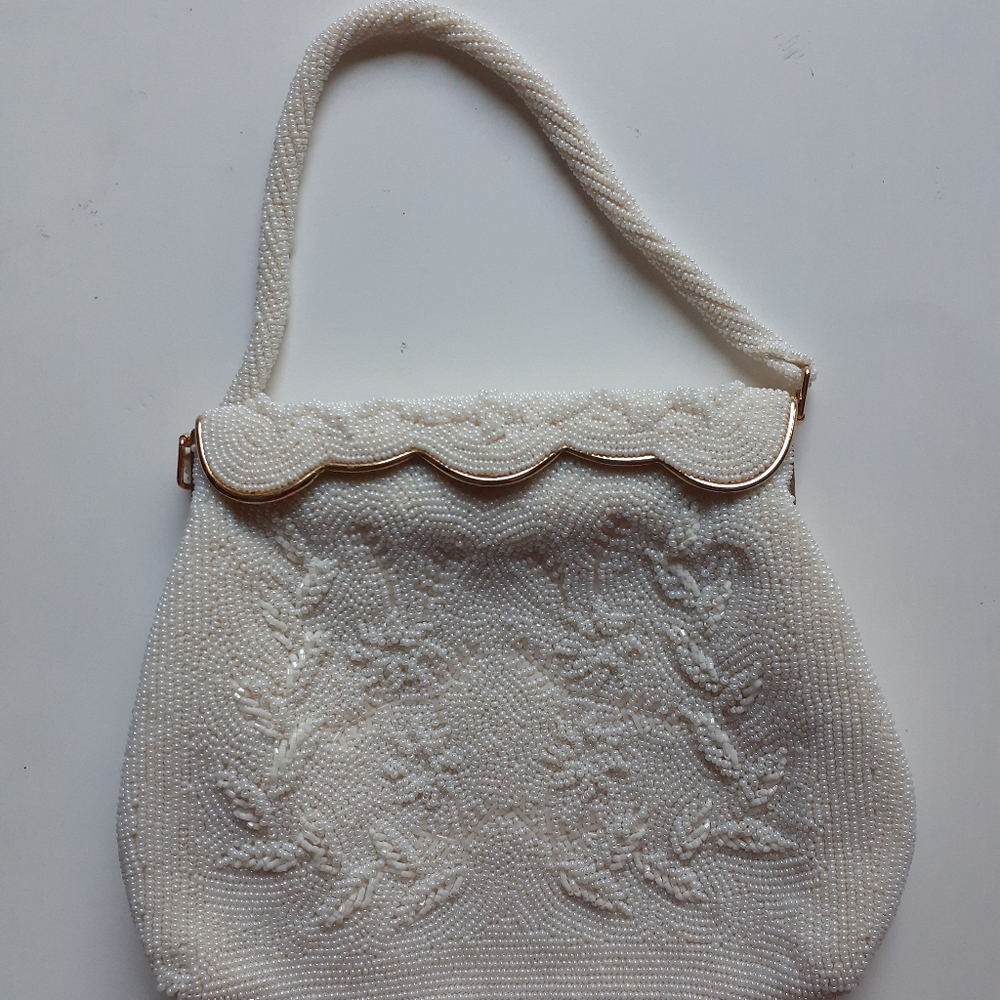 Vintage custom made beaded bag